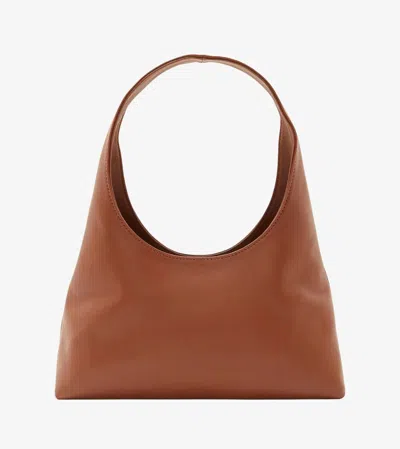 Apc A.p.c. Baby Ninon Shoulder Bag With Logo Print In Brown