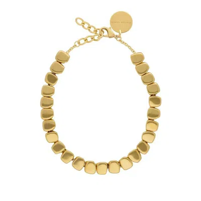 Vanessa Baroni Organic Shape Necklace In Gold