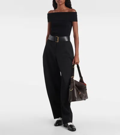 Givenchy Medium Voyou Calfskin Shoulder Bag With Buckle Fastening In Brown