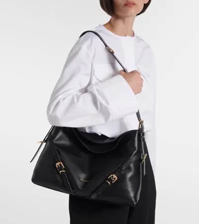 Givenchy Women Voyou Nano Bag In Polished Leather In Black