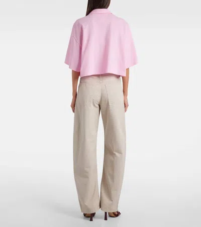 Agolde Sefton High-rise Barrel-leg Pants In Neutral