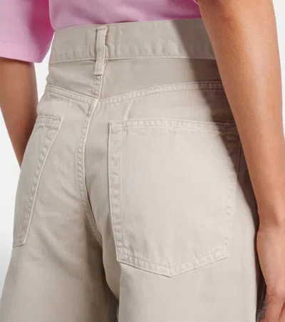 Agolde Sefton High-rise Barrel-leg Pants In Neutral