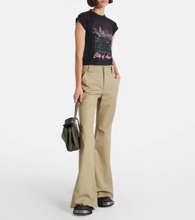 Balenciaga City Of Angels Shrunk T-shirt In Black