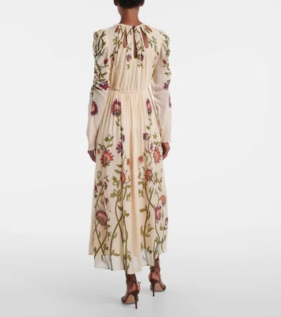 Farm Rio Multicolor Romantic Nature Long Sleeve Maxi Dress In Neutral |  ModeSens