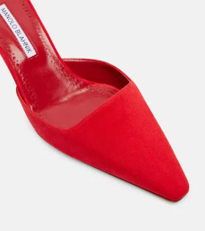 Manolo Blahnik Moiramu Suede Mules