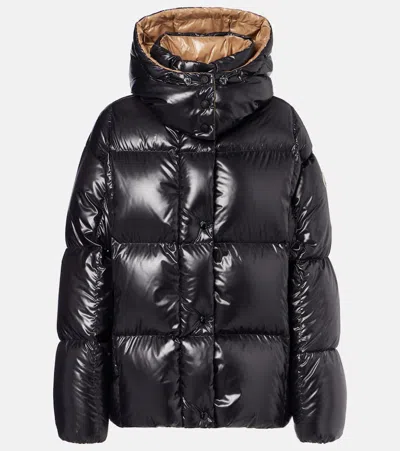 Moncler Karakorum Convertible Hooded Quilted Glossed-ripstop Down Jacket In Black