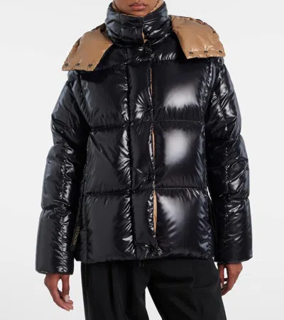 Moncler Karakorum Convertible Hooded Quilted Glossed-ripstop Down Jacket In Black