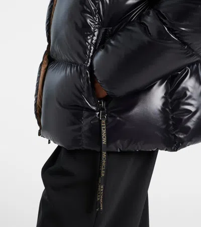 Moncler Karakorum Convertible Hooded Quilted Glossed-ripstop Down Jacket In Black