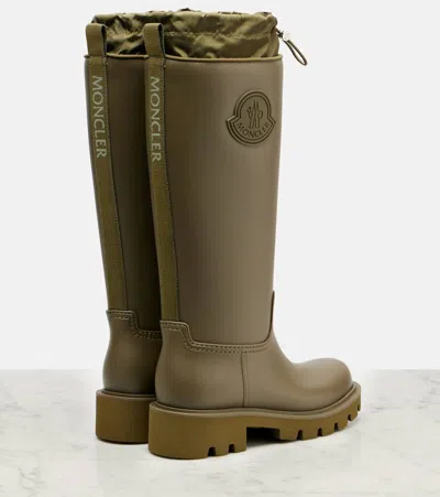 Moncler Women Kickstream High Rubber Rainboots In Multi