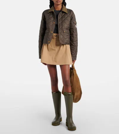 Moncler Women Kickstream High Rubber Rainboots In Multi