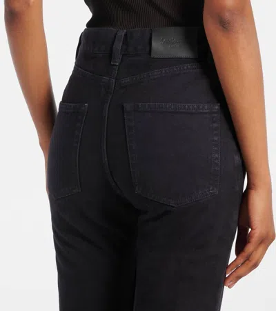 Saint Laurent 90s High-rise Flared Jeans In Black