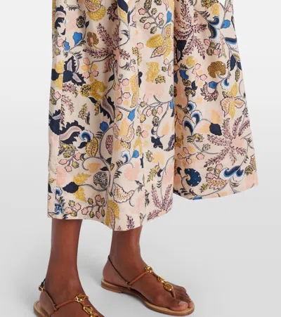 Ulla Johnson Rosen Floral Cotton Maxi Skirt In Multi