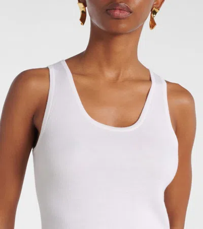 Max Mara Wool Maxi Dress In White