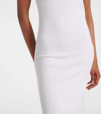 Max Mara Wool Maxi Dress In White