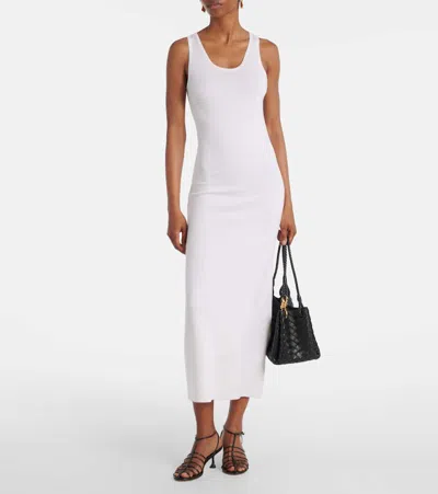 Max Mara Wool Maxi Dress In White