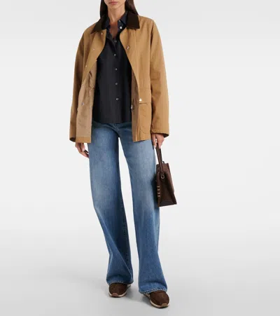 Hogan Mother Stretch Denim The Rambler Zip Heel Jeans In Burgundy