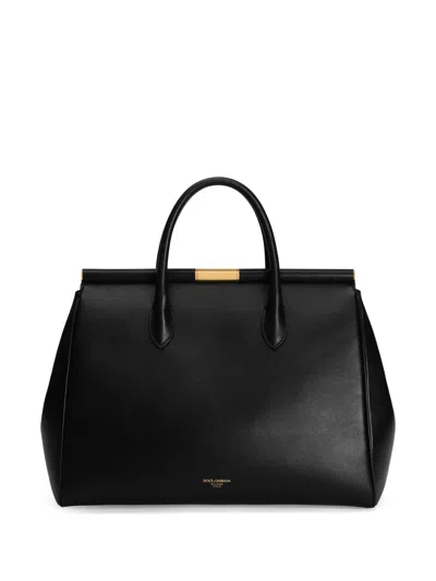 Dolce & Gabbana Sicily Black Tote Bag
