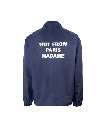 Drôle De Monsieur La Veste Slogan By Drole De Monsieur In Blue