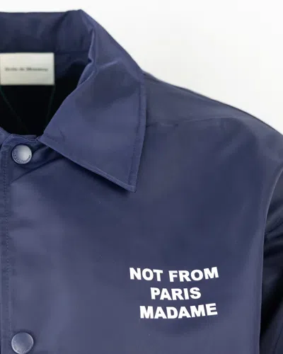 Drôle De Monsieur La Veste Slogan By Drole De Monsieur In Blue