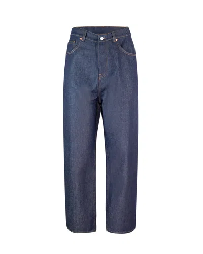 Drôle De Monsieur Jeans Baggy Brut Blue In Blue