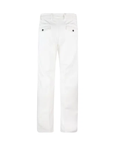 Eleventy White Cotton Trousers