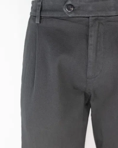 Eleventy Black Cotton Trousers