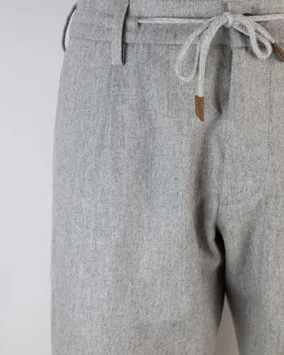 Eleventy Pantalone Jogger Grigio In Neutral