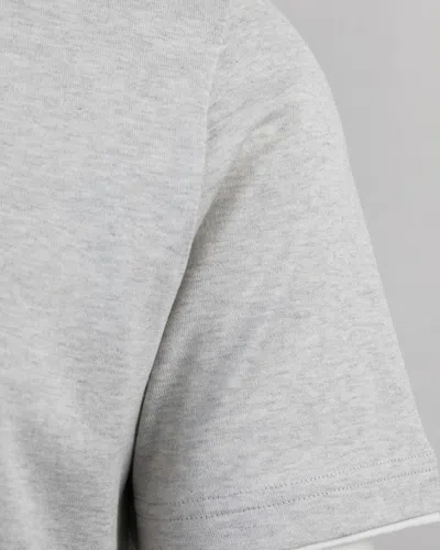 Eleventy Grey Crew Neck T-shirt In Gray