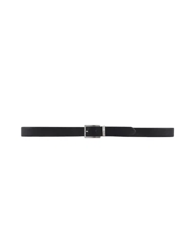 Emporio Armani Reversible Belt With Eagle Embossed All Over