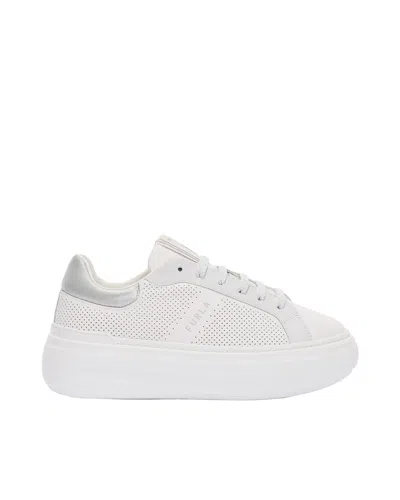 Furla 50mm Nuage Lace-up Platform Sneakers In White