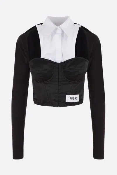 Dolce & Gabbana Layered-shirt Corset