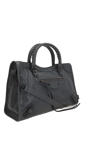 Balenciaga Dark Grey Le City Small Satchel
