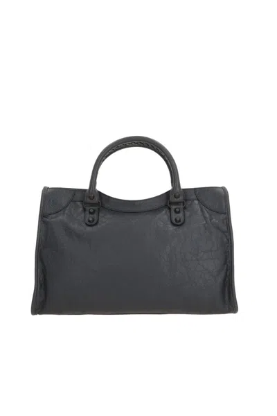 Balenciaga Dark Grey Le City Small Satchel