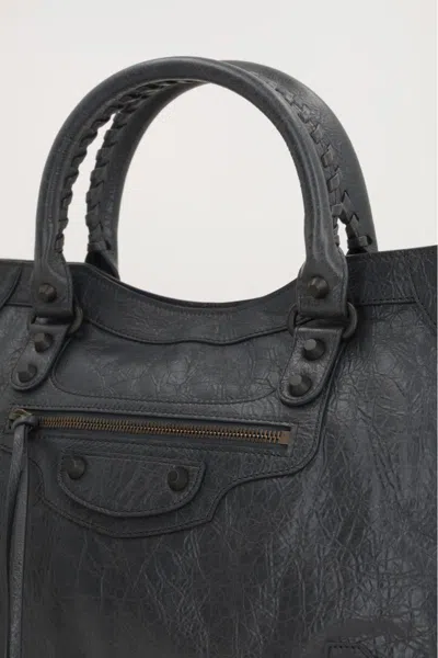 Balenciaga Dark Grey Le City Small Satchel