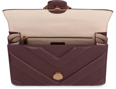 Pinko Love Bag Leather Crossbody Bag In Brown