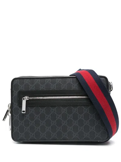 Gucci Gg Supreme Leather Travel Bag