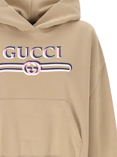 Gucci Light Camel Wool Blend Sweater In Brown