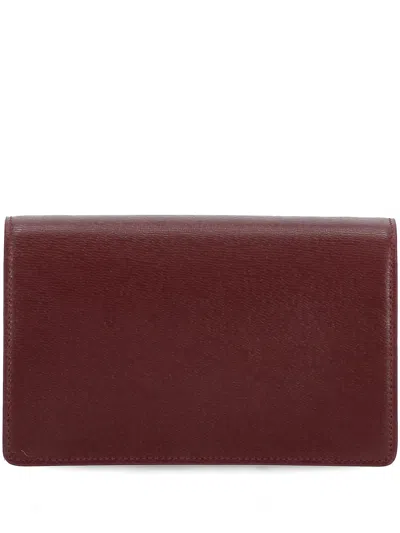 Gucci Chain Strap Wallet With Removable Shoulder In Brown