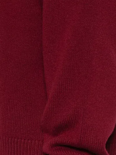 Gucci Wool Cashmere Crewneck Sweater In Red