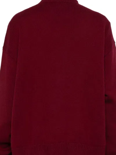 Gucci Wool Cashmere Crewneck Sweater In Red
