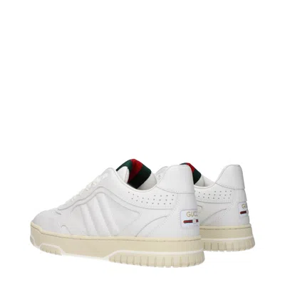 Gucci Re-web Sneakers In White