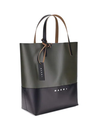 Marni Modern Two-tone Panel Tote Bag