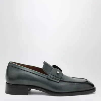 Christian Louboutin Chambelimoc Loafer In Tropical Coloured Leather Men In Green