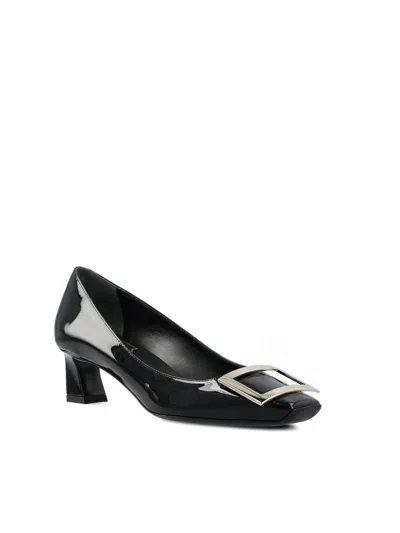 Roger Vivier Belle Vivier Patent Pumps With Metal Buckle