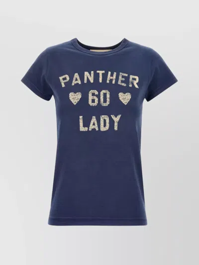 Valentino Panther Lady Crew Neck T-shirt