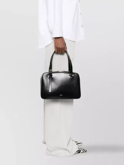 Apc A.p.c. Black Shoulder Bag With Versatile Carrying Options In Black
