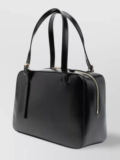 Apc A.p.c. Black Shoulder Bag With Versatile Carrying Options In Black