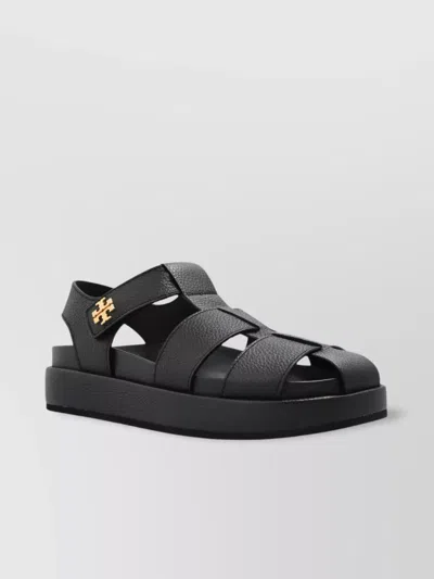 Tory Burch Strappy Sandals Platform Sole In Black
