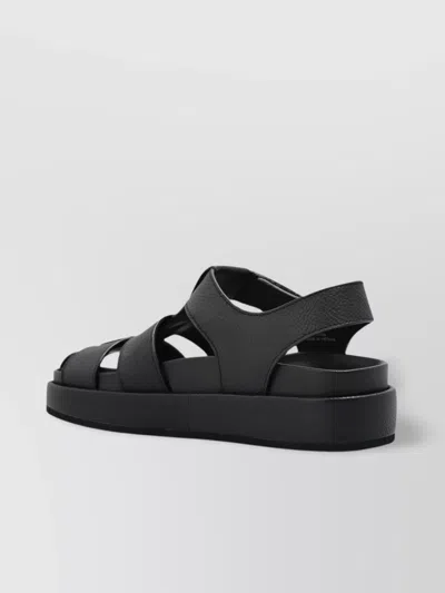 Tory Burch Strappy Sandals Platform Sole In Black