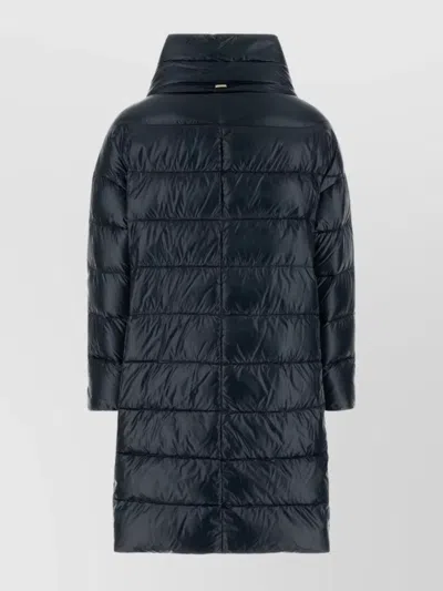 Herno Navy Blue Nylon Matilde Down Jacket In Blue